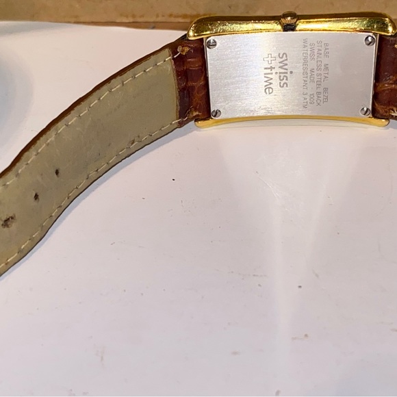 Vintage men’s Swiss+time watch made sapphire crystal, leather strap handmade - Picture 5 of 11